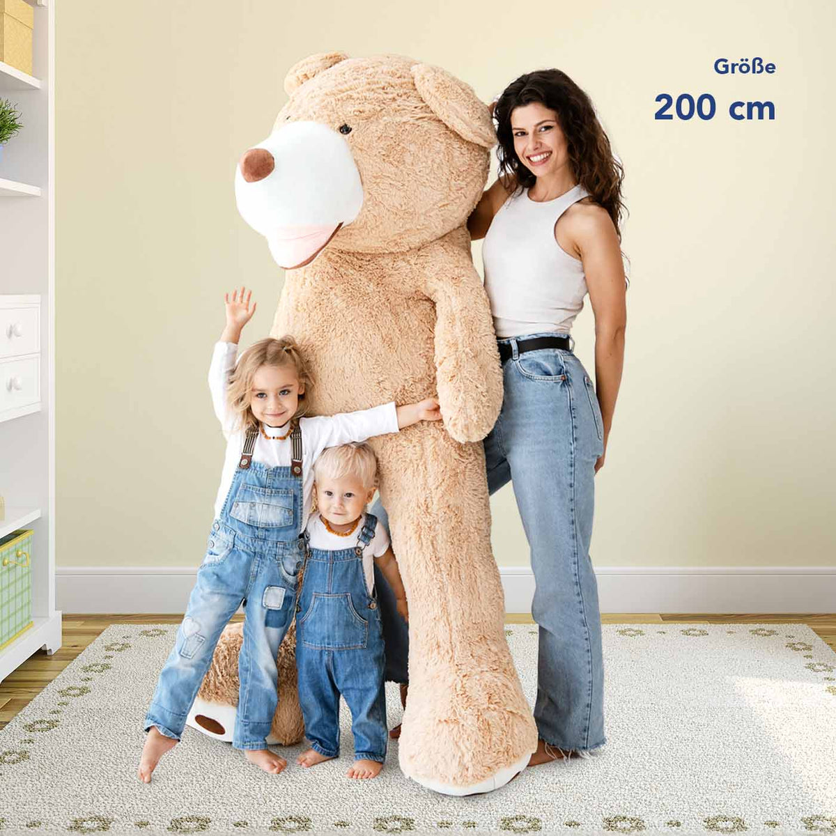 Gigantischer Plüschteddybär - Riesiger Kuschelweiches Stofftier - KomfortKissen.de