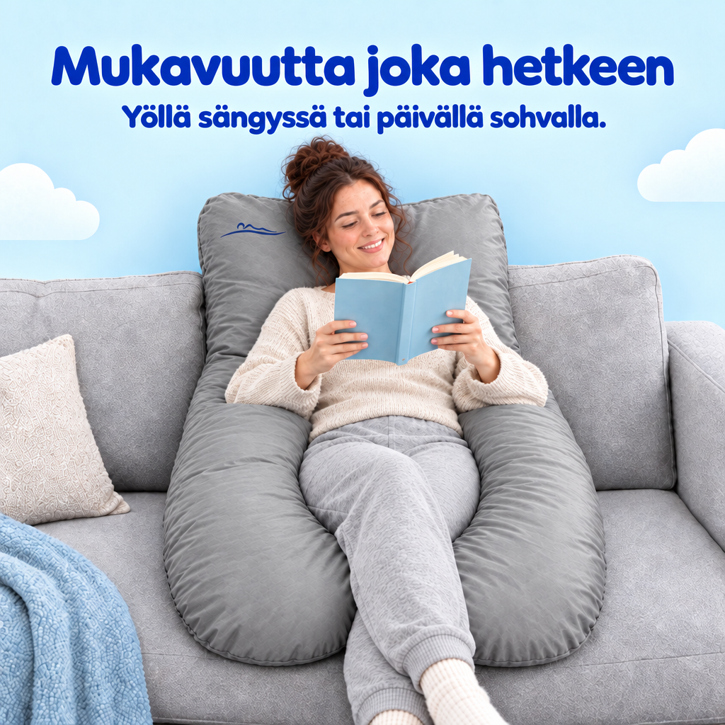 Komfort o każdej porze – w nocy w łóżku lub w dzień na sofie – Szary