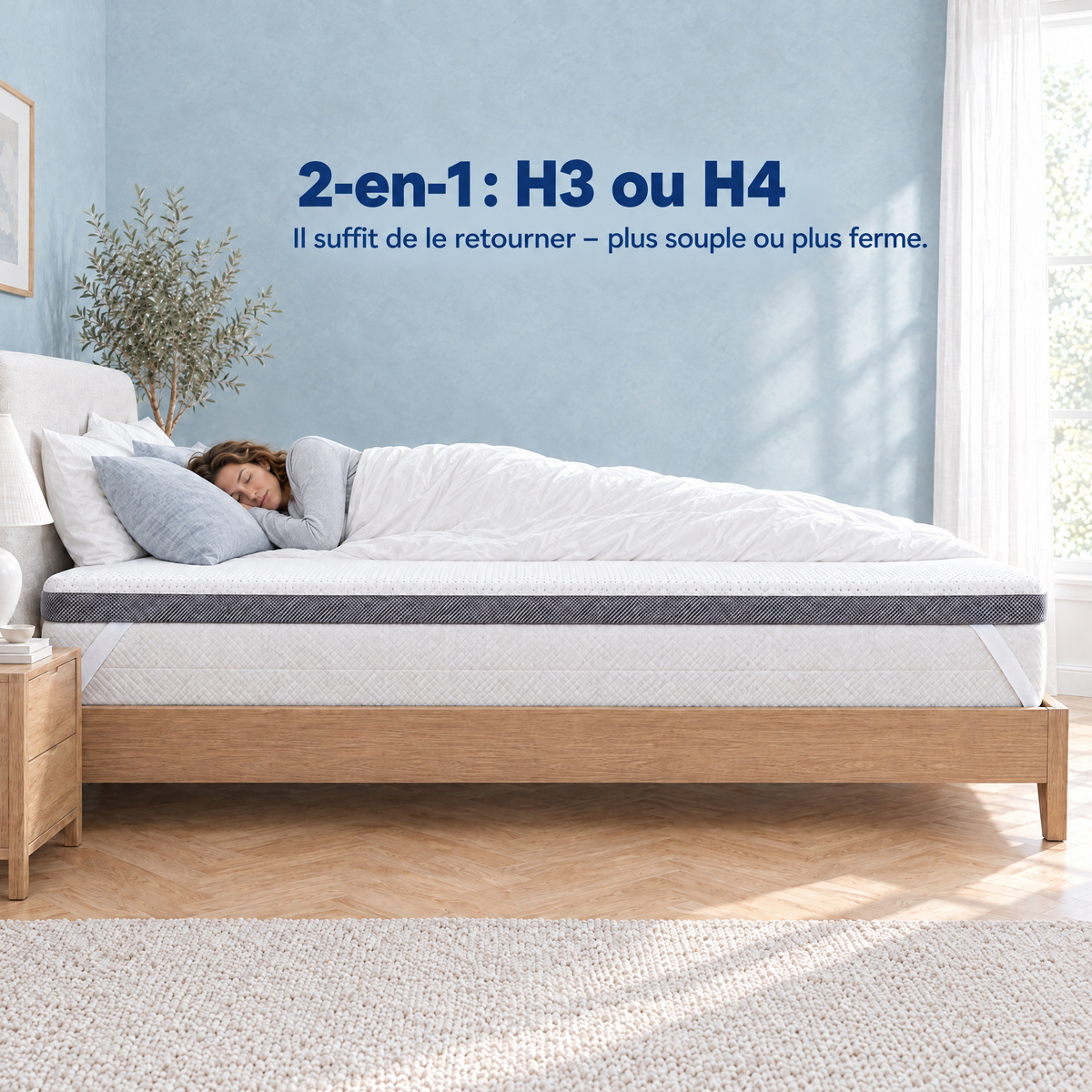 2-in-1 Komfort Topper – stopień twardości H3 lub H4