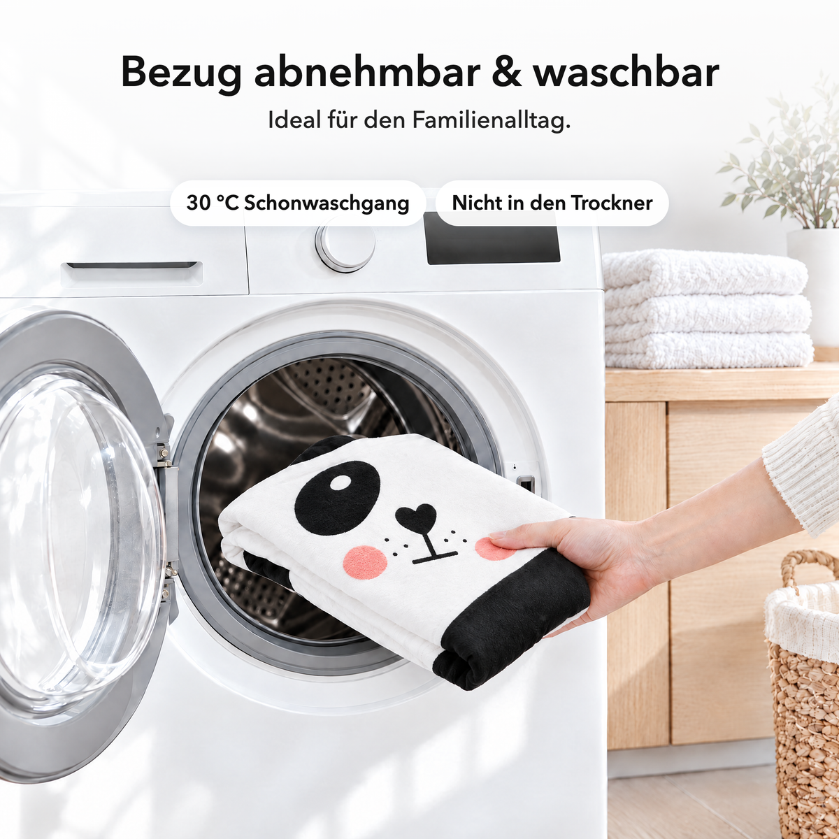 Panda – Zdejmowany pokrowiec, który można prać
