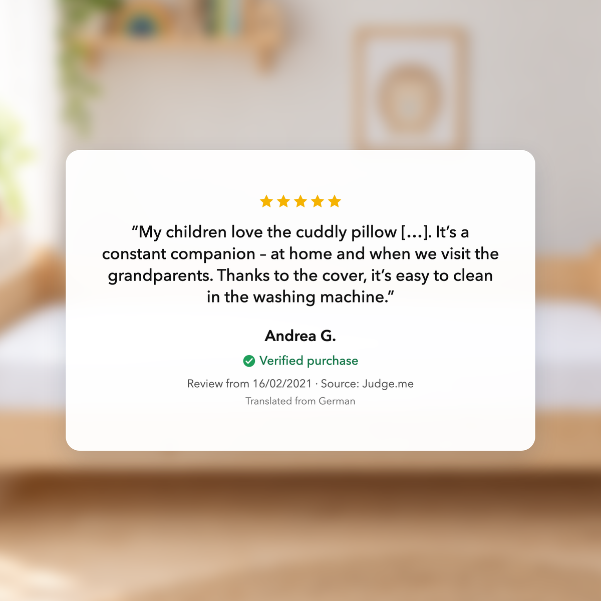 KomfortKissen Kids – Customer review