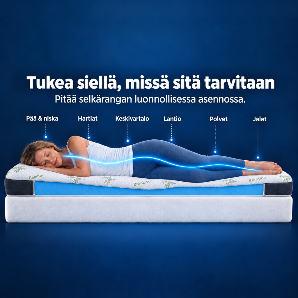 Premium Komfort Topper – wyprofilowane podparcie
