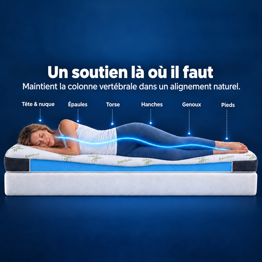 Premium Komfort Topper – wyprofilowane podparcie