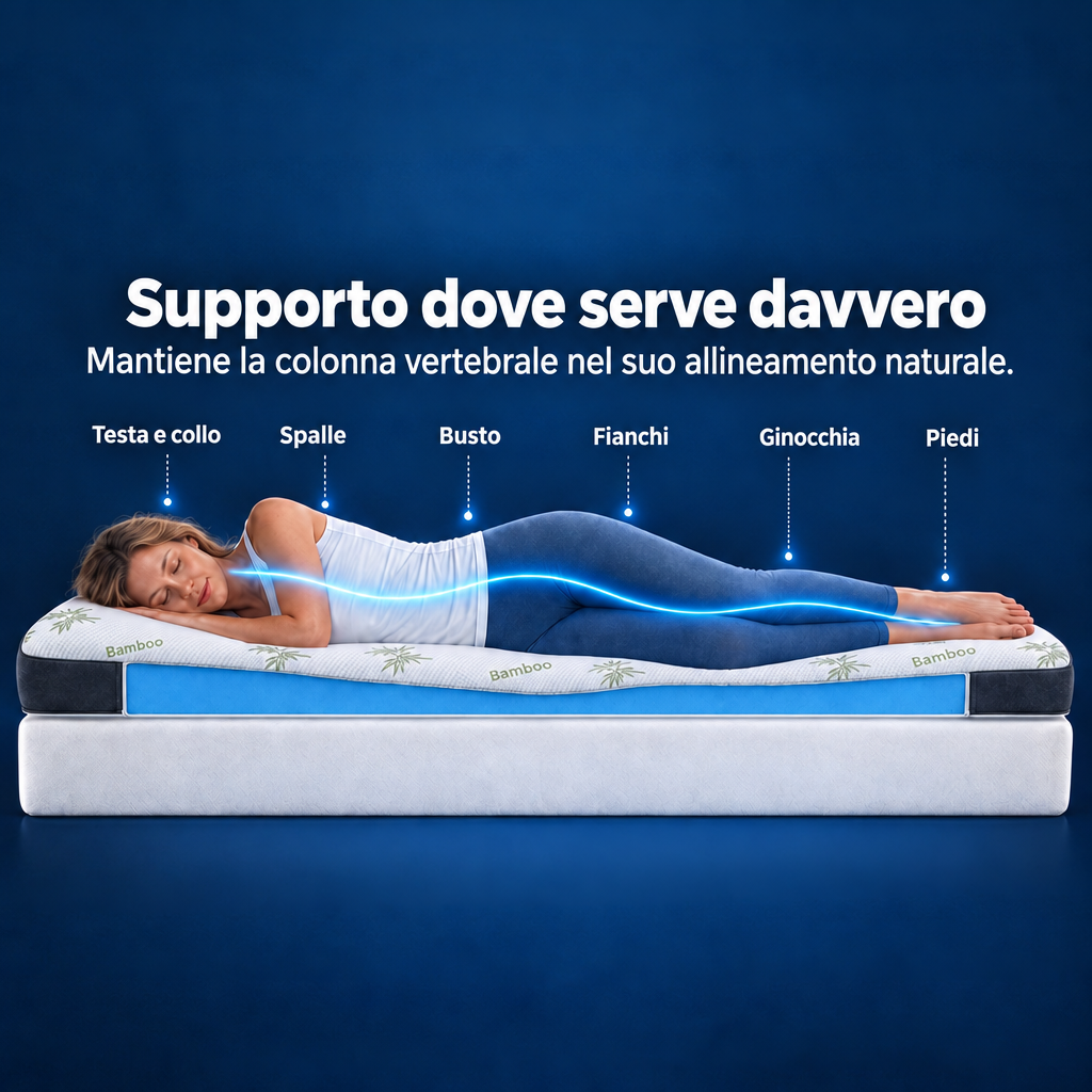 Premium Komfort Topper – wyprofilowane podparcie